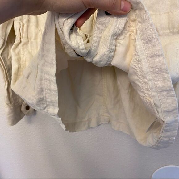 Old Navy cream beige linen SAFARI Anorak
HOWLITE utility jacket coastal Beach S - Picture 6 of 13